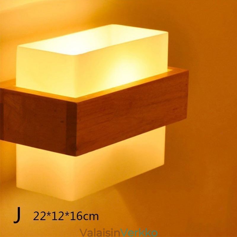 Nordic Wood Seinävalaisin Lasinen lampunvarjostin Valaisin