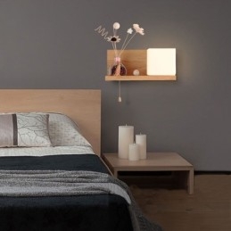 Nordic Wood Seinävalaisin Lasinen lampunvarjostin Valaisin