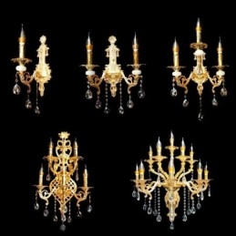 Eurooppalainen seinävalaisin Ylellinen seinävalaisin Crystal Drop -valaisin yöpöydälle