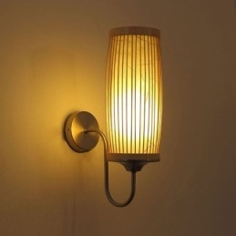 Vyötärörumpu Design seinävalaisin Luova bambuseinävalaisin Vuoteen vierellä portaat maaseudun valaistus