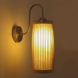 Vyötärörumpu Design seinävalaisin Luova bambuseinävalaisin Vuoteen vierellä portaat maaseudun valaistus