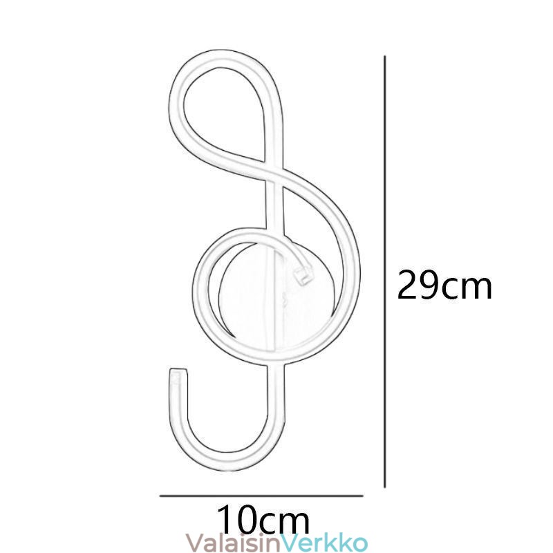 Seinävalaisin Minimalistinen akryyli Note-seinävalaisin