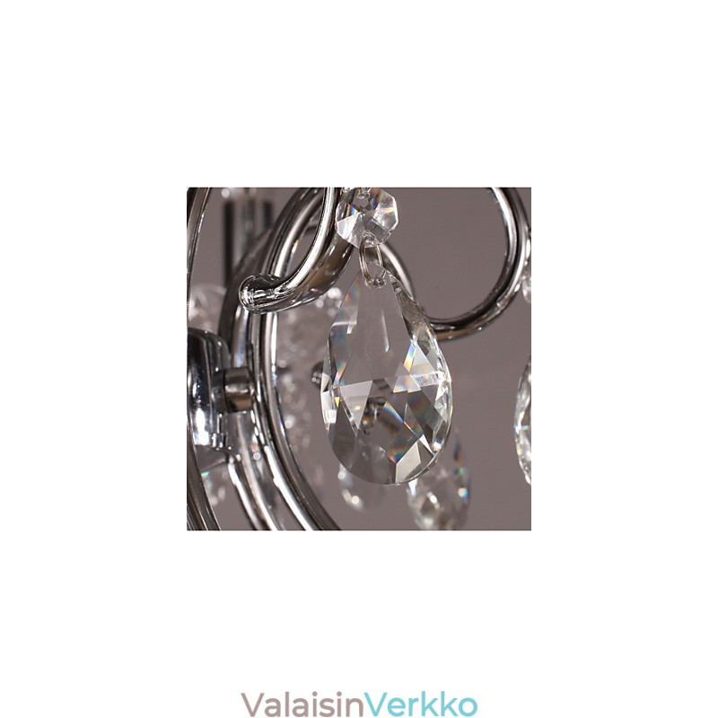 Perinteinen klassinen kristallikromimetallikattokruunu