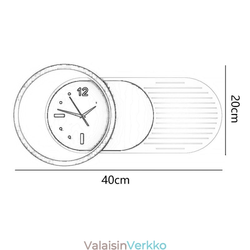 Seinävalaisin Moderni minimalistinen akryylitakorautainen seinävalaisin