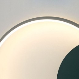 Seinävalaisin Pyöreä Puutarha Takorautainen seinävalaisin