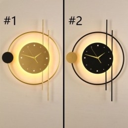 Kellon seinävalaisin Moderni minimalistinen takorautainen seinävalaisin ja