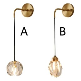 Moderni seinävalaisin Creative Crystal seinävalaisin