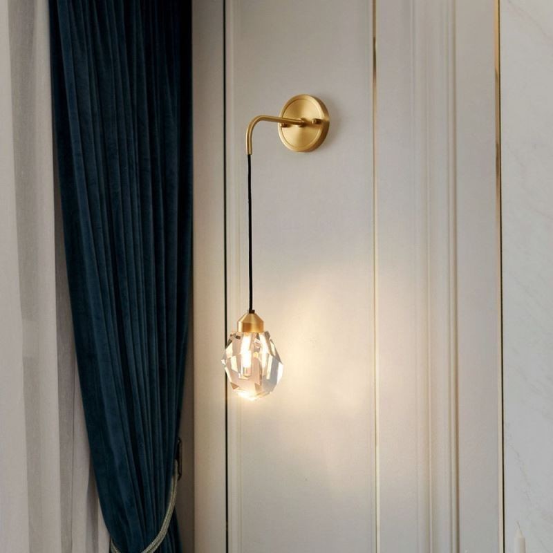 Moderni seinävalaisin Creative Crystal seinävalaisin