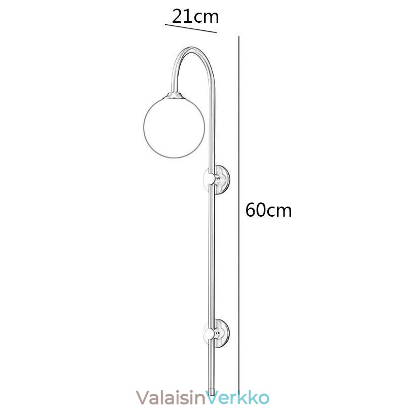 Moderni seinävalaisin harjattua kultaa