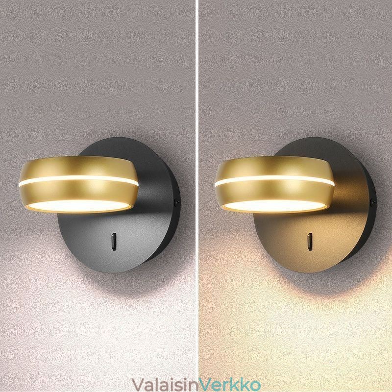 Kääntyvä seinävalaisin Moderni minimalistinen seinävalaisin