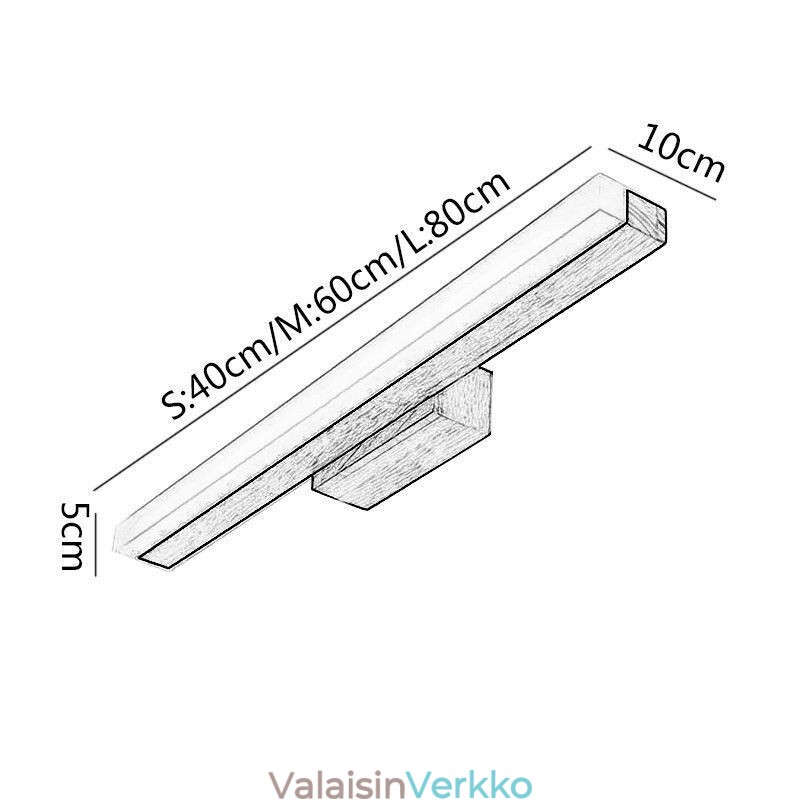 Peilivalo massiivipuinen seinävalaisin Moderni lamppu seinävalaisin