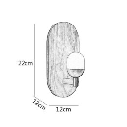 Sisustus Seinäpuuvalaisin Sisäkäytävän valot pohjoismaiset yöpöydän seinävalaisimet