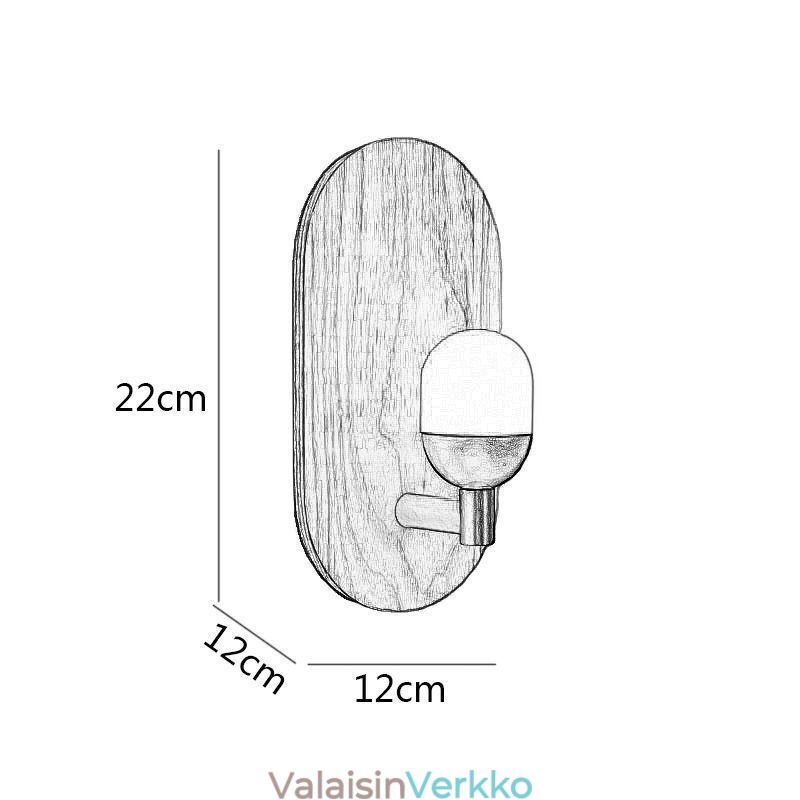 Sisustus Seinäpuuvalaisin Sisäkäytävän valot pohjoismaiset yöpöydän seinävalaisimet