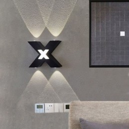 Art Deco -seinävalaisin ylös alas sisävalaistus Alumiininen seinävalaisin