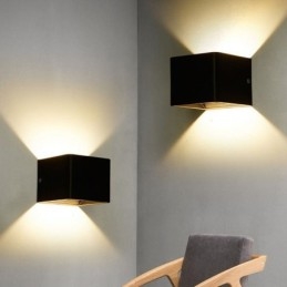 Seinävalaisin Alumiininen Parveke Pinta-asennettava Cube Porch Light