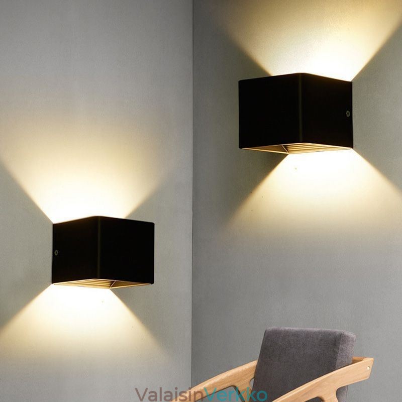 Seinävalaisin Alumiininen Parveke Pinta-asennettava Cube Porch Light