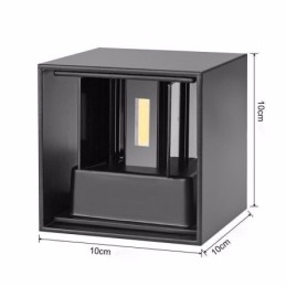 Seinävalaisin Alumiininen Parveke Pinta-asennettava Cube Porch Light