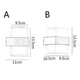 Akryyli minimalistinen seinävalo vedenpitävä seinävalaisin patio