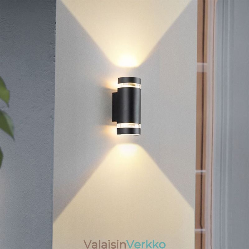 Seinävalaisin vedenpitävä ylös alas alumiininen kaksipäinen seinävalaisin