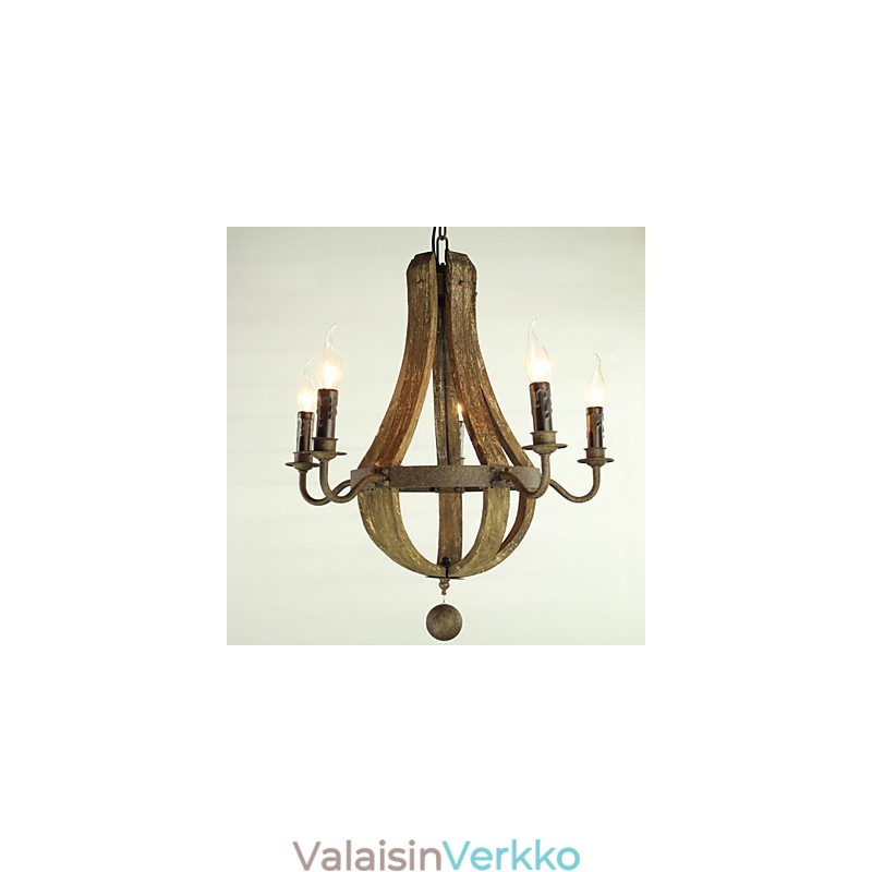 Kattokruunu 5 valoa Vintage Retro Country Living Dining Metal