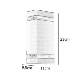 Yksinkertaiset alumiiniset seinävalot vedenpitävä seinävalaisin sisäpihan kuisti