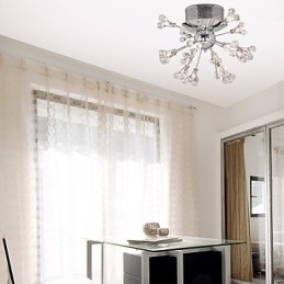 Moderni nykyaikainen Crystal kromimetalli uppoteline