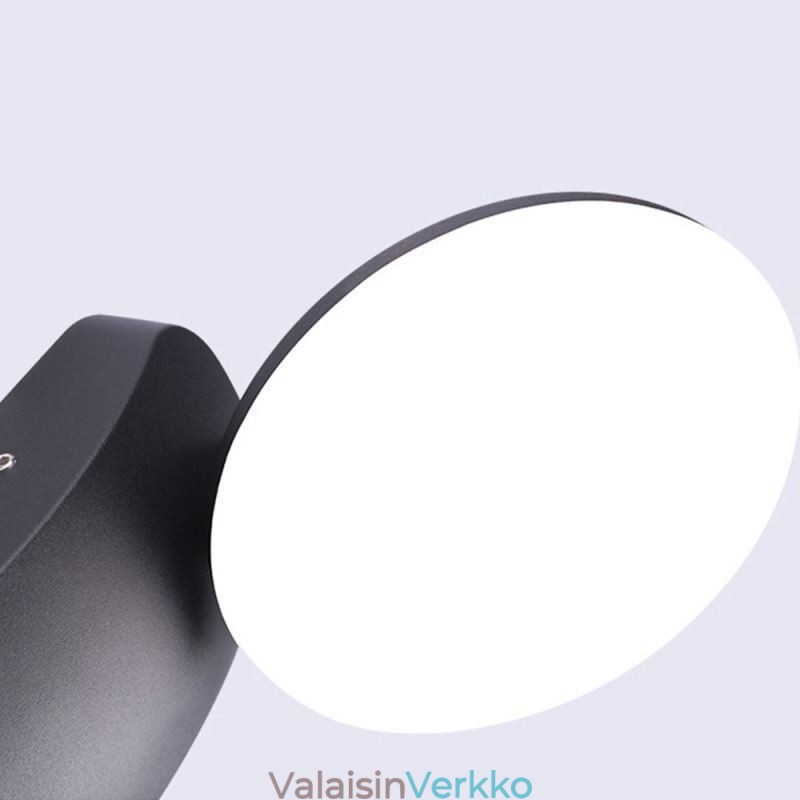 Moderni minimalistinen alumiininen lamppu Puutarha vedenpitävä puolikuu seinävalaisin