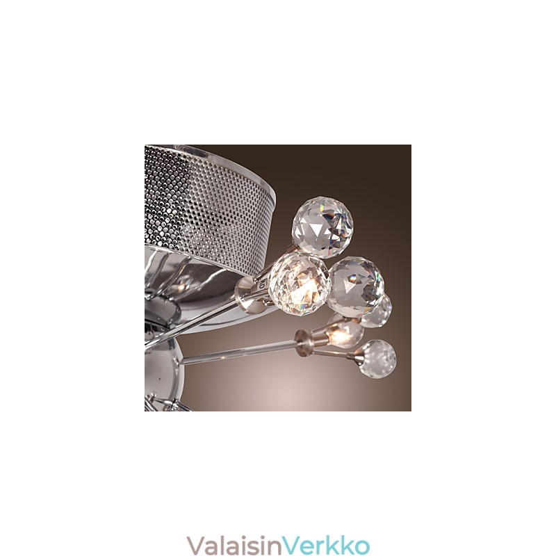 Moderni nykyaikainen Crystal kromimetalli uppoteline