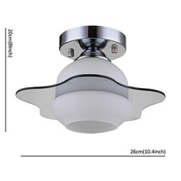 Moderni kattovalaisin uppoasennus 1 Light Contemporary Metal