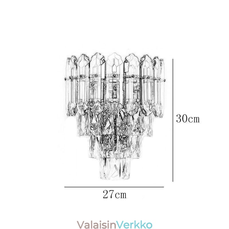 Crystal Seinävalaisin Seinävalaisin Moderni K9 Crystal Seinävalaisin