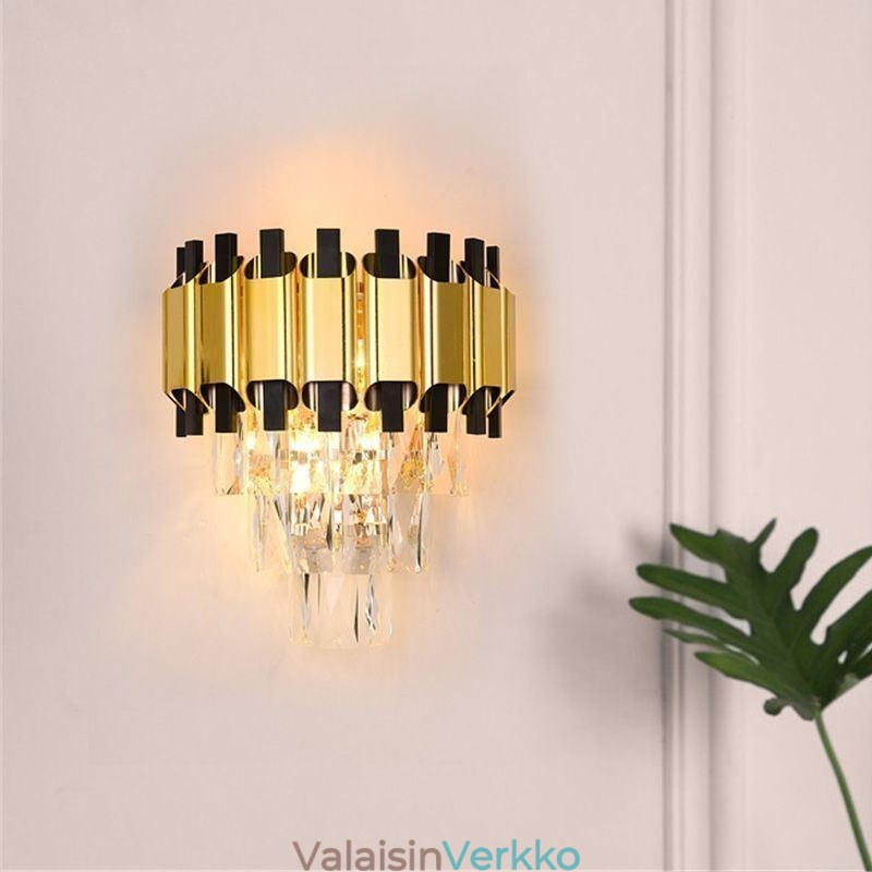 Riippuva kristalli moderni seinävalaisin, kiinteä 11,81" korkea valaisin