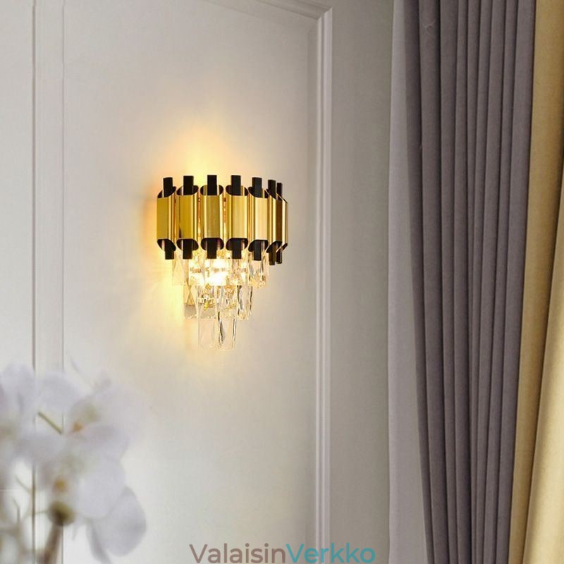 Riippuva kristalli moderni seinävalaisin, kiinteä 11,81" korkea valaisin