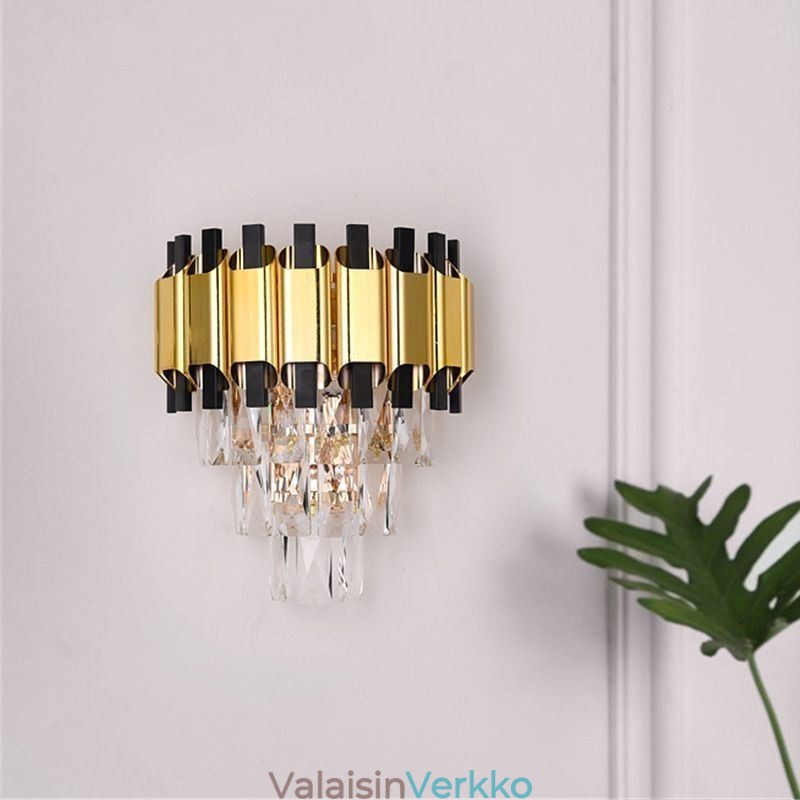 Riippuva kristalli moderni seinävalaisin, kiinteä 11,81" korkea valaisin