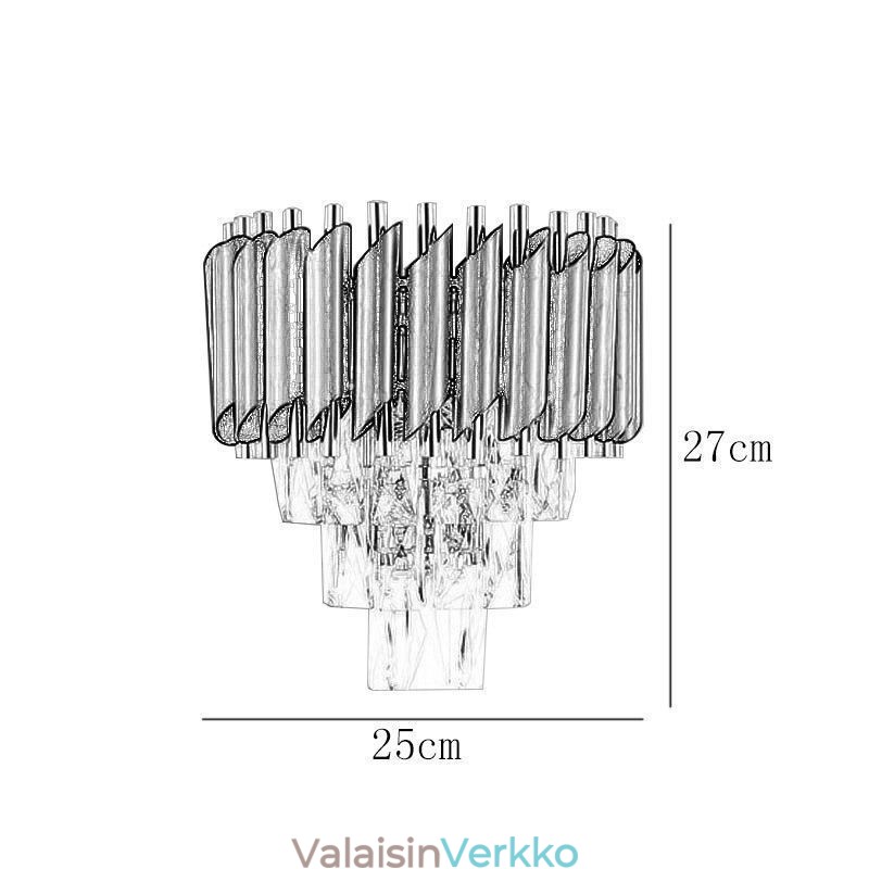 Modernit seinävalaisimet Creative Crystal seinävalaisin