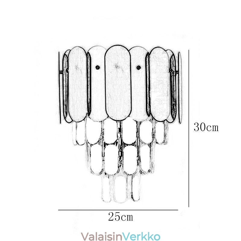 Modernit kristalliseinävalaisin seinävalaisimet sängyn vieressä