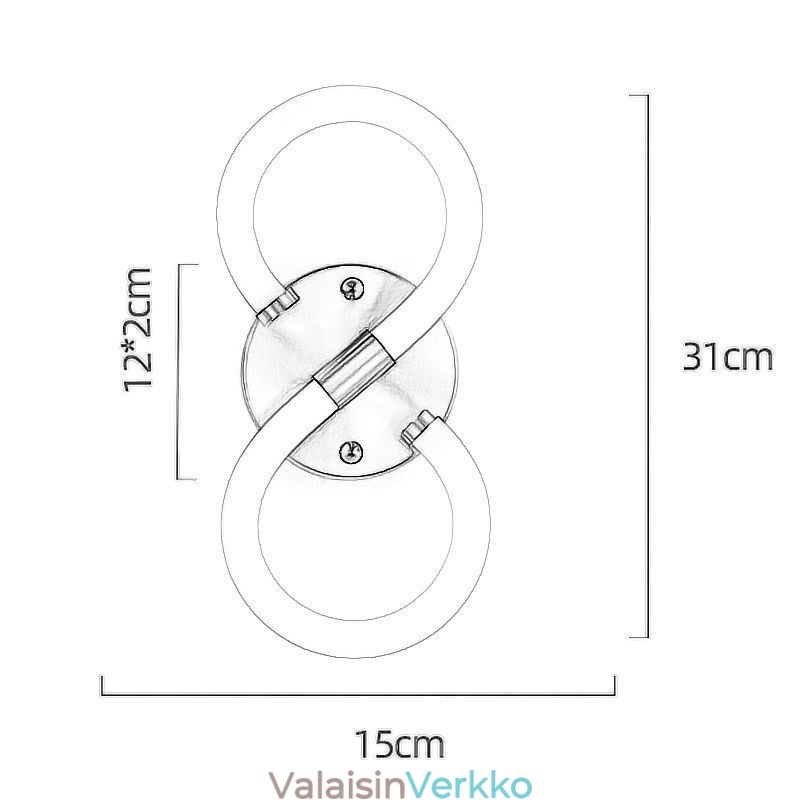 Numerovalo arabialainen numero 8 lamppua