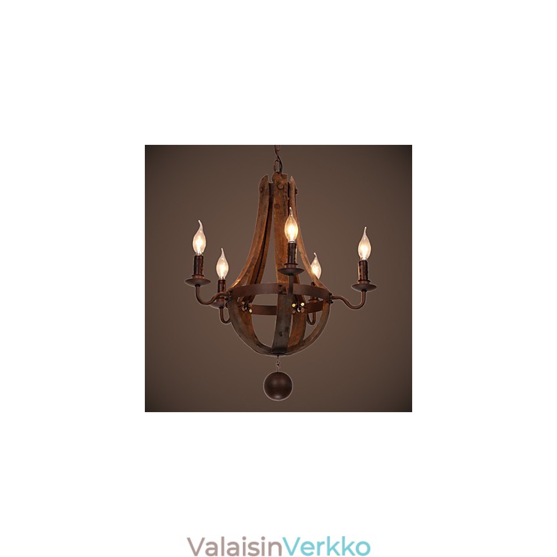 Kattokruunu 5 valoa Vintage Retro Country Living Dining Metal
