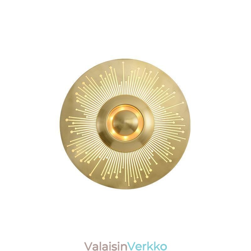 Nordic messinkiseinävalaisin ontto pyöreä valaisin