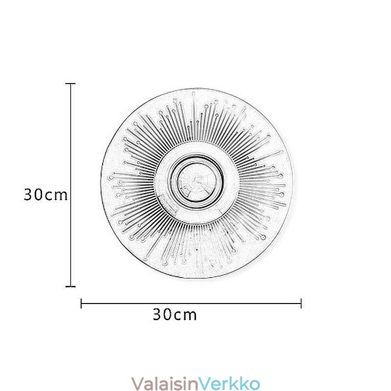 Nordic messinkiseinävalaisin ontto pyöreä valaisin