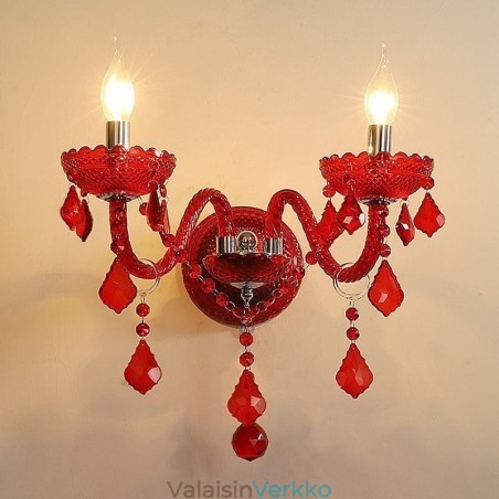 European Crystal Sconce Seinävalo Punainen Väri Valo European Crystal Sconce Seinävalo Punainen Väri Valo