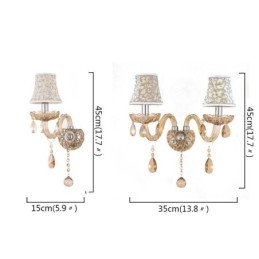 Tyylikäs Crystal Sconce eurooppalaistyylinen seinävalaisin käytävä