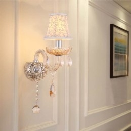 Tyylikäs Crystal Sconce eurooppalaistyylinen seinävalaisin käytävä