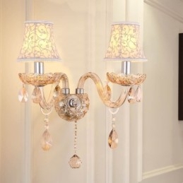 Tyylikäs Crystal Sconce eurooppalaistyylinen seinävalaisin käytävä