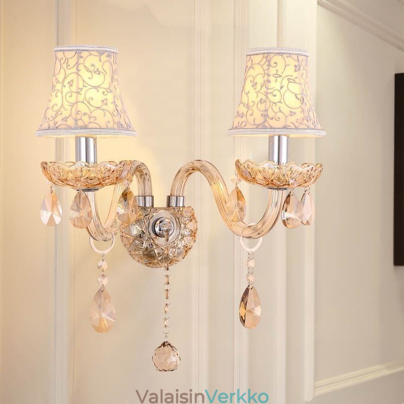 Tyylikäs Crystal Sconce eurooppalaistyylinen seinävalaisin käytävä