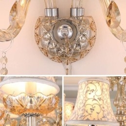 Tyylikäs Crystal Sconce eurooppalaistyylinen seinävalaisin käytävä