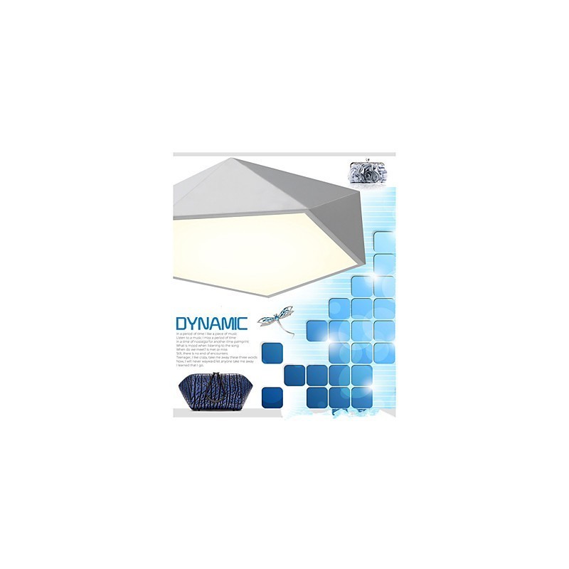 Asennettu moderni yövalo Valkoinen + lämmin valkoinen väri kattovalot