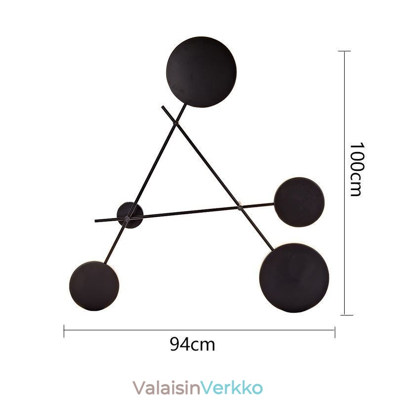 Moderni seinävalaisin geometrisen muotoinen rautavalaisin