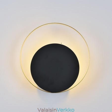 Moderni seinävalaisin musta pyöreä seinävalaisin Creative lamppu yövalaistus Moderni seinävalaisin musta pyöreä seinävalaisin Creative lamppu yövalaistus