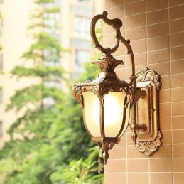 European Retro Outdoor Light vedenpitävä veistetty seinävalaisin sisäpihan käytävä