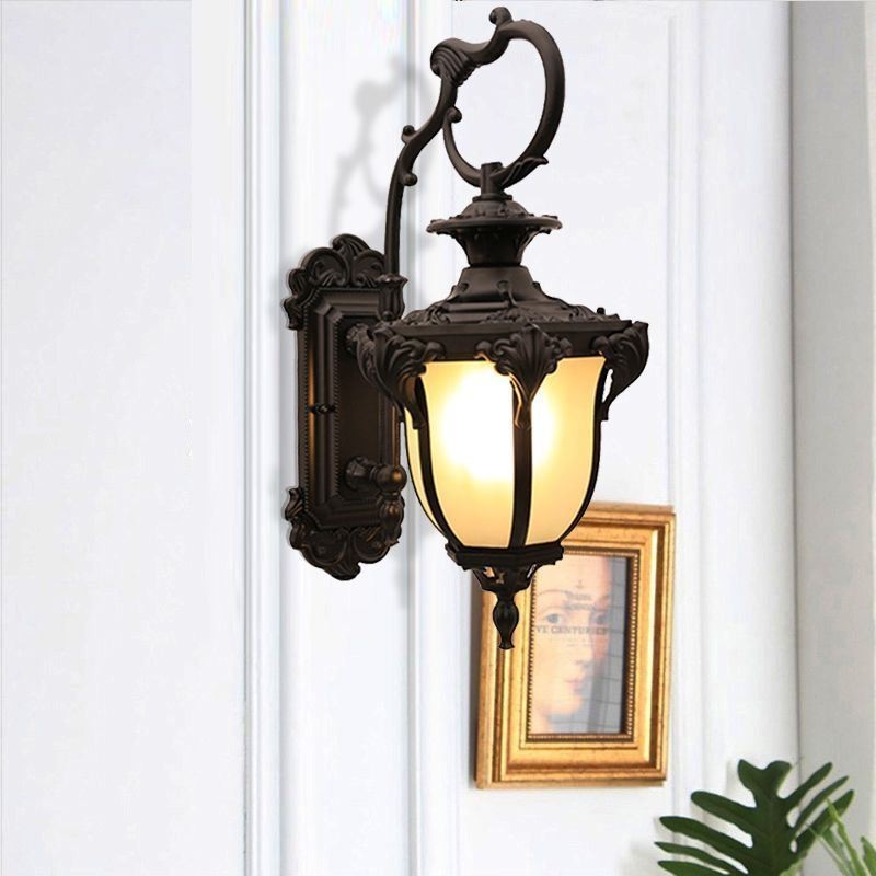 European Retro Outdoor Light vedenpitävä veistetty seinävalaisin sisäpihan käytävä
